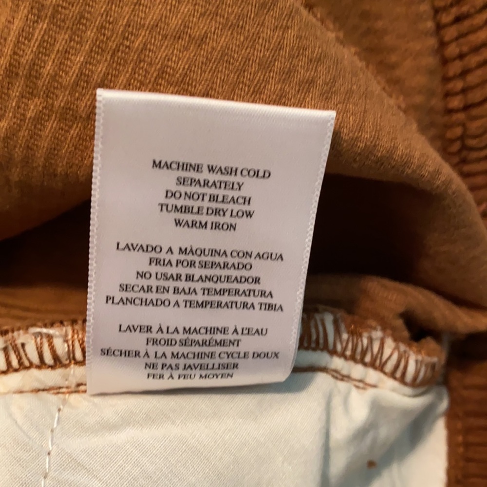 Kut From The Cloth Kelsey Ankle Flare Raw Hem Corduroy jeans/Cognac - Picture 8 of 8